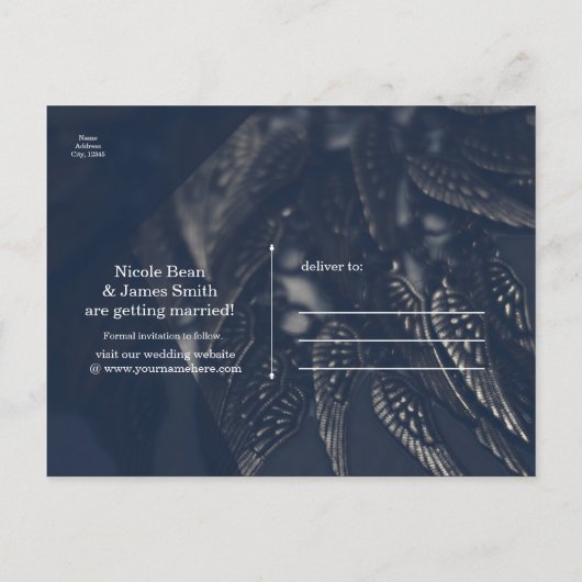 ダークエンジェルウィングスゴシックグラムシック保存日 案内ポストカード (裏面)