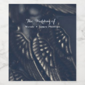 ダークエンジェルウイングゴシックグラムパーティーワインラベル ワインラベル (シングルラベル)