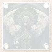 ダークエンジェルゴシックファンタジーアート ガラスコースター (裏面)