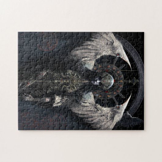 ダークエンジェルゴシックファンタジーアート ジグソーパズル (横)