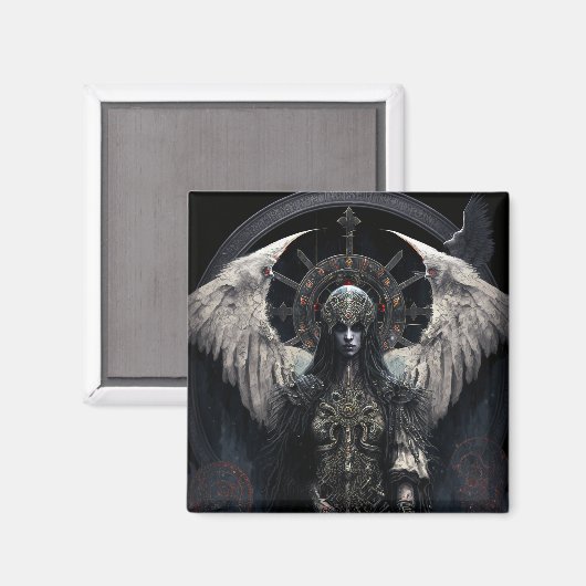 ダークエンジェルゴシックファンタジーアート マグネット (正面/裏面)