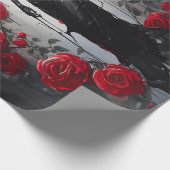 ダークエンジェルティアーズ、神性と赤のバラ ラッピングペーパー (角)