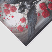 ダークエンジェルティアーズ、神性と赤のバラ 薄葉紙 (詳細)