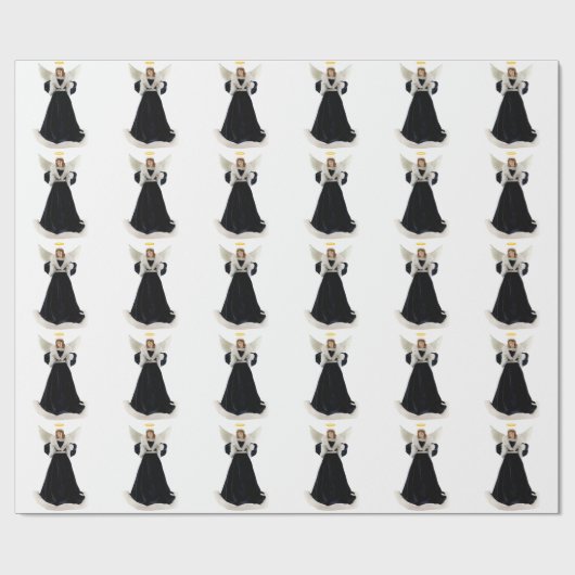 ダークエンジェルホワイトラッピング紙 ラッピングペーパー (フラット)