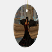 ダークエンジェルラブオーバルオーナメント セラミックオーナメント (右)