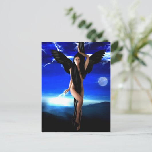 ダークエンジェル、女神ディバイン、シャーマンの女性、シャクティ ポストカード (スタンド正面)