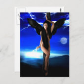 ダークエンジェル、女神ディバイン、シャーマンの女性、シャクティ ポストカード (正面/裏面)