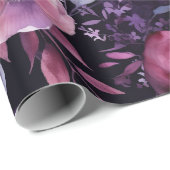 ダークエンチャントピンク&パープルアネモンデクページ ラッピングペーパー (ロールコーナー)