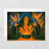 ダークオイル塗装スタイルの復活メイジ シーズンポストカード (正面/裏面)