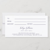 ダークオパールのギフト券 (裏面)