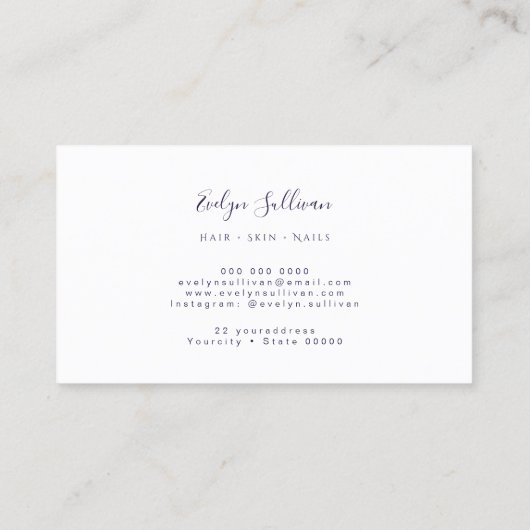 ダークオパールの名刺 名刺 (裏面)