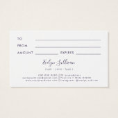 ダークオパールデザインギフトカード (裏面)