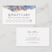 ダークオパールデザインロイヤリティカード 名刺 (正面/裏面)