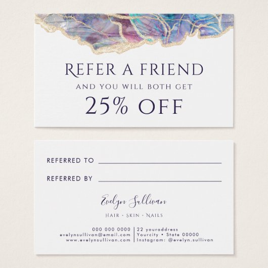 ダークオパールデザイン紹介カード (正面&裏面)