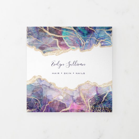 ダークオパールデザイン3折パンフレット 三つ折りカード (カバー)