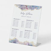 ダークオパール美しいサロン価格表台座符号 台座サイン (正面)