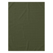 ダークオリーブの質感のテーブルクロス テーブルクロス (正面)