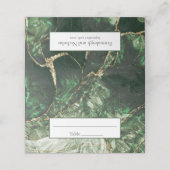 ダークオリーブグリーンジェムストーン プレイスカード (外部開封)