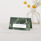 ダークオリーブグリーンジェムストーン プレイスカード (裏面)