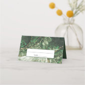 ダークオリーブグリーンジェムストーン プレイスカード (正面)