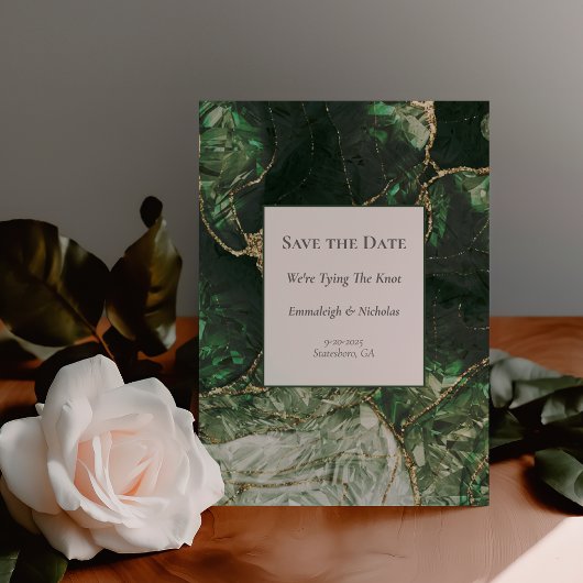 ダークオリーブグリーンジェムストーン ポストカード