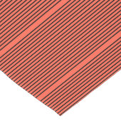 ダークオレンジとブラックストライプ ロングテーブルランナー (コーナー)