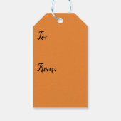 ダークオレンジギフトラベル ギフトタグ (裏面)