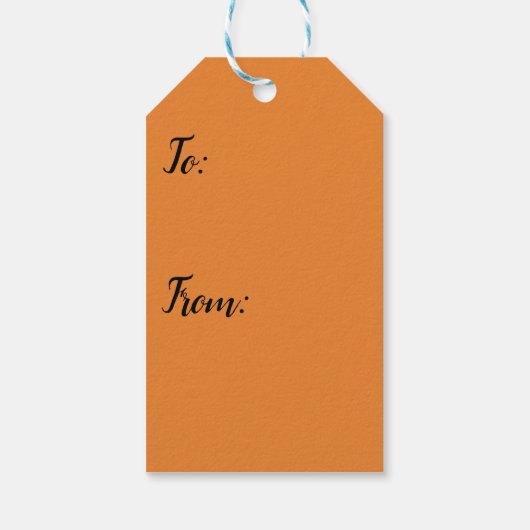 ダークオレンジギフトラベル ギフトタグ (裏面)