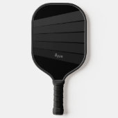 ダークオンダークストライプレトロ ピックルボールラケット (裏面)