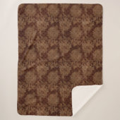 ダークオータムダマスク シェルパブランケット (正面)