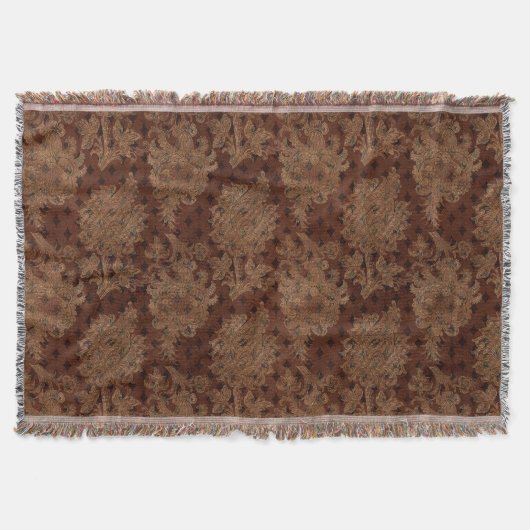 ダークオータムダマスク スローブランケット (正面)