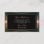 ダークカラフルダ華美きらめくモンド装飾品 名刺 (裏面)