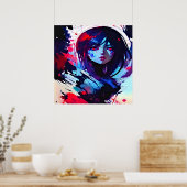 ダークカラーアート ポスター (キッチン)