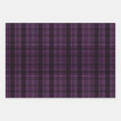 ダークカラープレイドラッピング紙シート ラッピングペーパーシート (正面3)