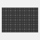 ダークカラープレイドラッピング紙シート ラッピングペーパーシート (正面2)