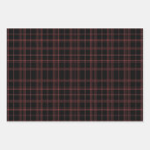 ダークカラープレイドラッピング紙シート ラッピングペーパーシート (正面)