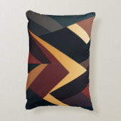 ダークカラー抽象芸術およびコンテンポラリーデザイン アクセントクッション (裏面(縦))