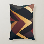 ダークカラー抽象芸術およびコンテンポラリーデザイン アクセントクッション (正面(垂直))