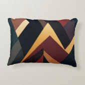 ダークカラー抽象芸術およびコンテンポラリーデザイン アクセントクッション (裏面)