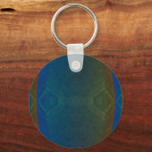 ダークカラー抽象芸術結晶パターンキーチェーン キーホルダー (正面)