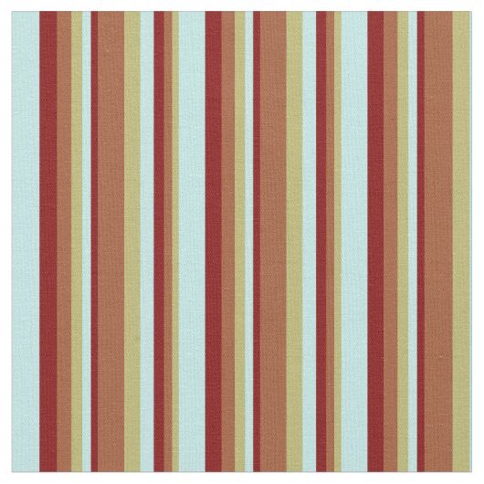 ダークカーキ、シエナ、マルーン、ターコイズ色 ファブリック (クローズアップ)