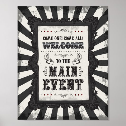 ダークカーニバルサイコサーカスパーティーウェルカムサイン ポスター (正面)