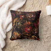 ダークガーデンオータムグローフラワーズ秋の結婚式 クッション (ブランケット)