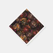 ダークガーデンオータムグローフラワーズ秋の結婚式 スタンダードカクテルナプキン (角)