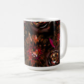 ダークガーデンオータムグローフラワーズ秋 コーヒーマグカップ (正面右)