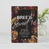 ダークガーデン秋の花秋スウィート16パーティー 招待状 (スタンド正面)