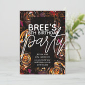 ダークガーデン秋の花秋誕生日パーティー 招待状 (スタンド正面)