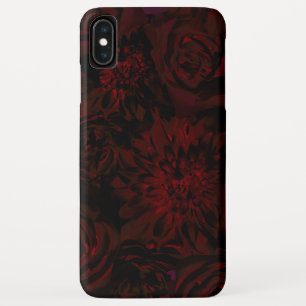 ダークガーデン 赤いロマンティックフラワー ゴシック グラムール iPhone XS MAXケース