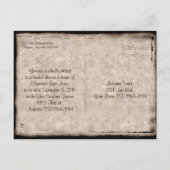 ダークキャッスルゴシックウェディングシャワー招待状 案内ポストカード (裏面)