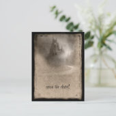 ダークキャッスルゴシックウェディングシャワー招待状 案内ポストカード (スタンド正面)